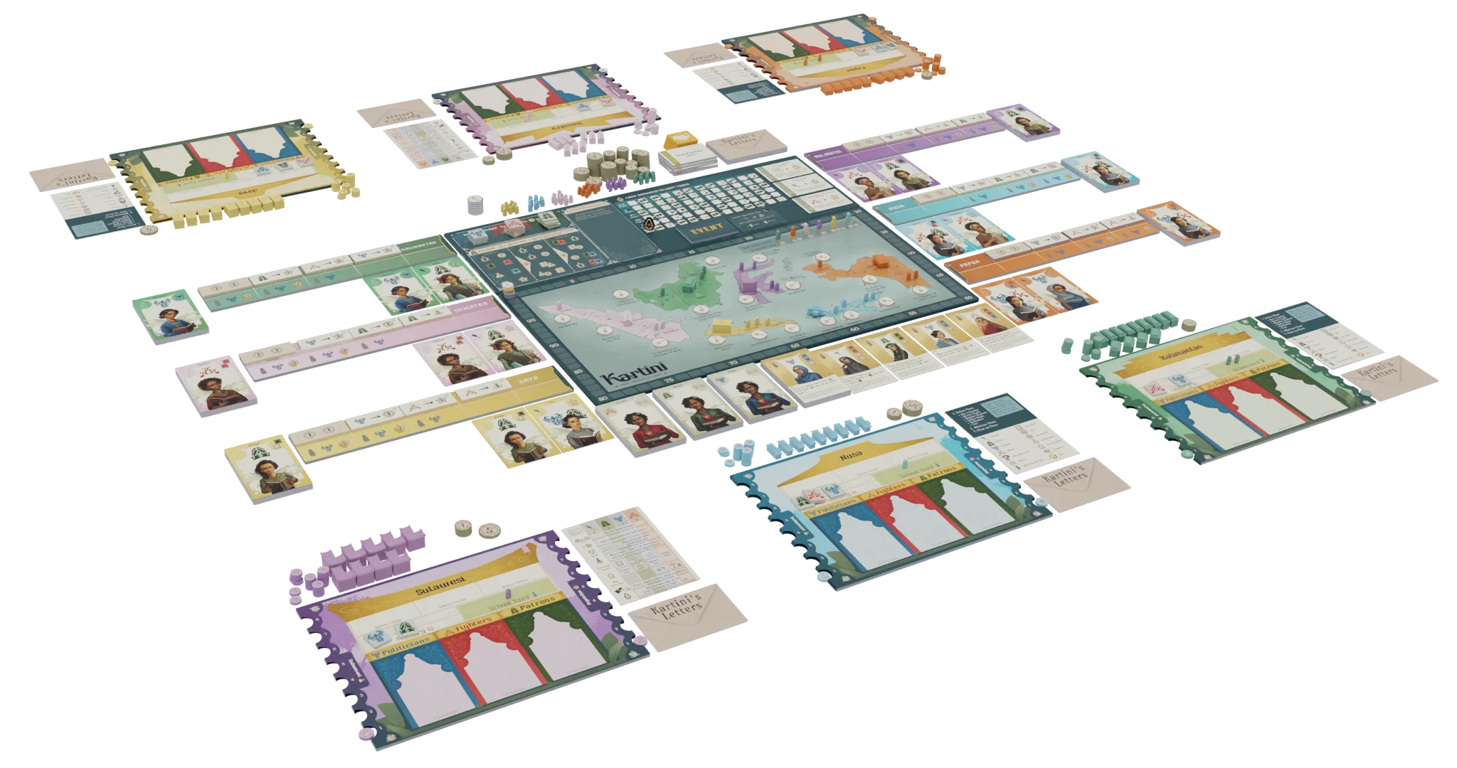 Kartini - From Darkness to Light Board Game - Image 2
